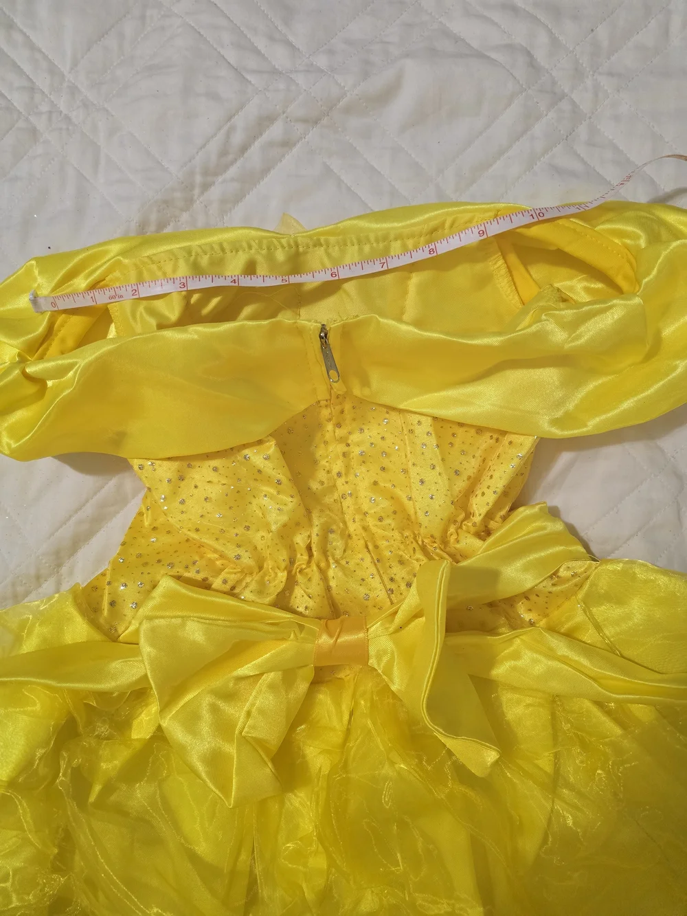 Yellow Bella Size 6 Sparkle Princess Costume Girls Sequin Bodice With Crinoline